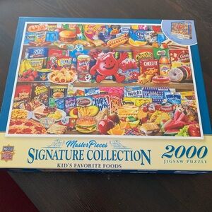 Signature Collection 2000-Piece Puzzle - Blue - Kid's Favorite Foods